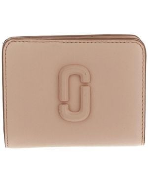 Marc Jacobs The Covered J Marc Mini Compact Wallet - Brown