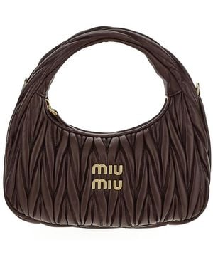 Miu Miu Wander Hobo Bag - Brown