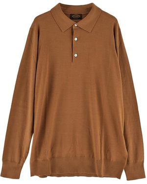 Tod's Knitted Polo - Brown