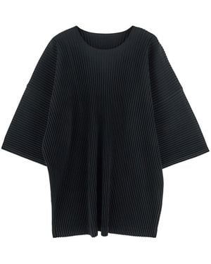 Homme Plissé Issey Miyake Pleated T-shirt - Black