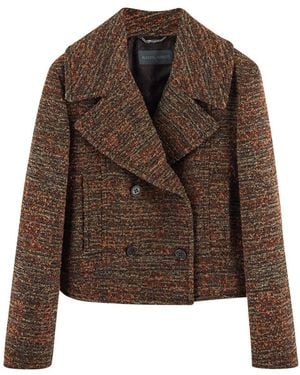 Alberta Ferretti Wool Coat - Brown