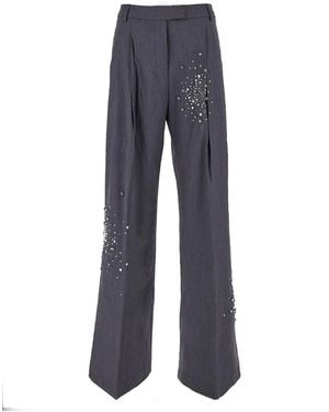 Des Phemmes Wide Suit Pant - Blue