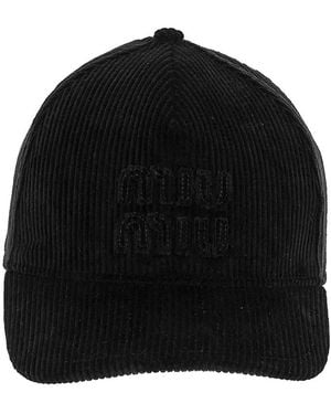 Miu Miu Baseball Hat - Black