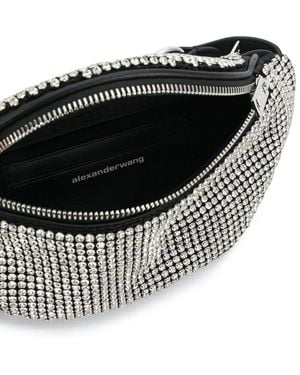 Alexander Wang Mini Attica Rhinestone Belt Bag - Black