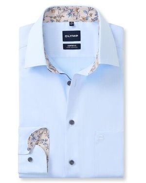 Olymp Luxor Overhemd - Blauw