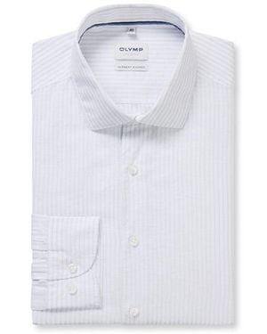 Olymp Level Five Garment Washed Overhemd - Grijs