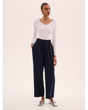 OMNES Cinnamon Straight Leg Trousers - Blue