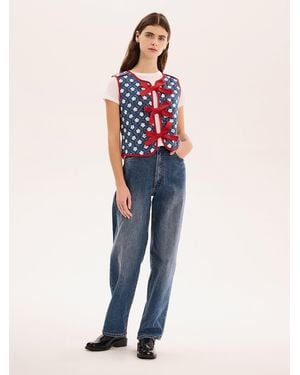 OMNES Jojo Quilted Gilet - Blue