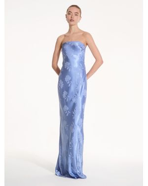 OMNES Amdra Maxi Bridesmaid Dress - Blue