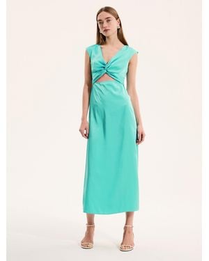 OMNES Marin Twist Dress - Blue