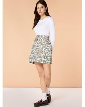 OMNES Nancy Mini Skirt - Natural