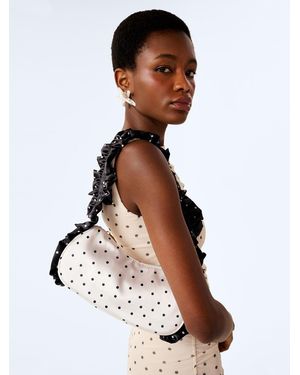 OMNES Azorez Frill Shoulder Bag - White