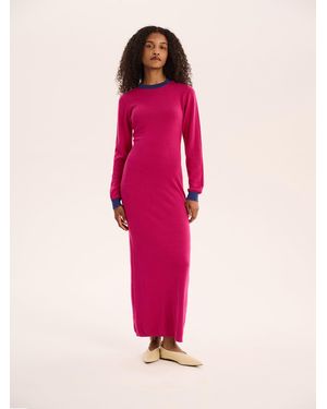 OMNES Janelle Colour Block Dress - Pink