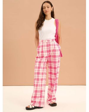 OMNES Candy Straight Leg Trouser - Pink