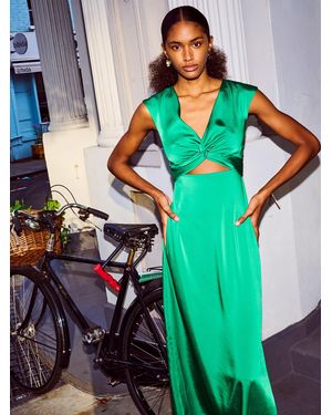 OMNES Marin Twist Front Dress - Green