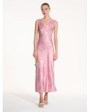 OMNES Iris Jacquard Dress - Pink