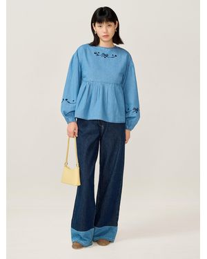 OMNES Elma Blouse - Blue