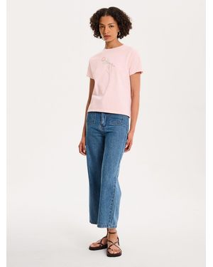 OMNES Rose Baby Tee - Blue