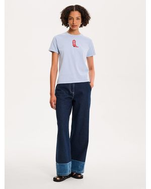 OMNES Boot Baby T-Shirt - Blue