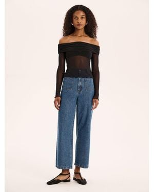 OMNES Orielle Cropped Jean - Blue