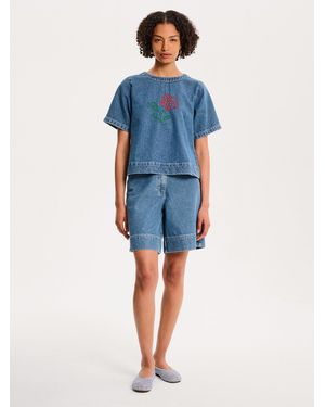 OMNES Cally Blouse - Blue