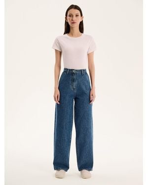 OMNES Marlo Jean Mid Wash - Blue