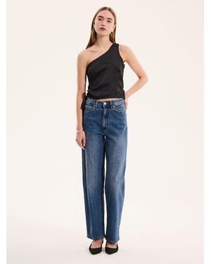 OMNES Sweeny One Shoulder Top - Blue