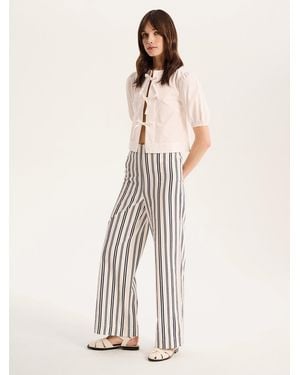 OMNES Tommy Stripe Trouser - Natural