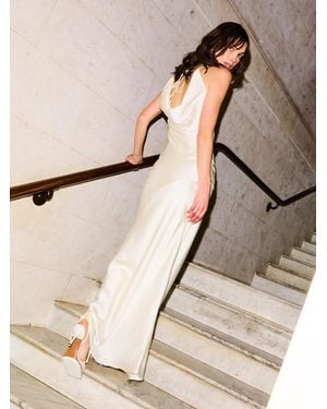OMNES Koko Satin Dress - Natural