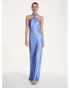 OMNES Arles Floral Dress - Blue