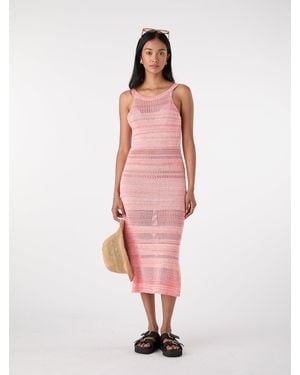 OMNES Elora Crochet Dress - Pink