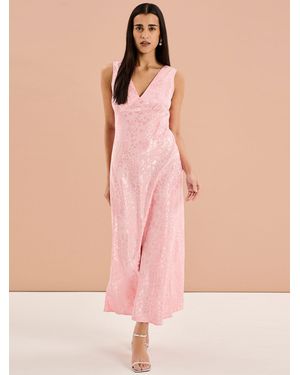OMNES Iris Maxi Dress - Pink