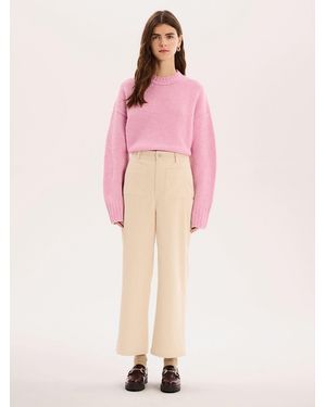 OMNES Orielle Cropped Cord Trouser - Pink