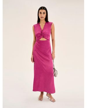 OMNES Marin Twist Front Dress - Pink