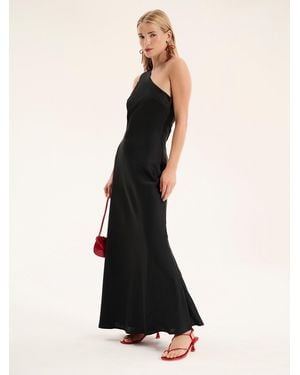 OMNES Uma One Shoulder Dress - Black