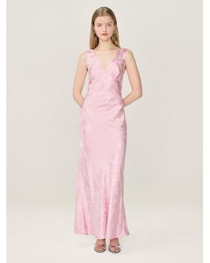OMNES Iris Jacquard Dress - Pink