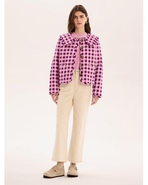 OMNES Peggy Quilted Jacket - Purple