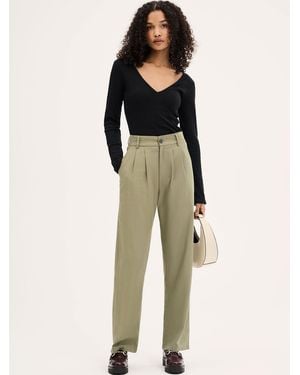 OMNES Cinnamon Relaxed Trousers - Natural