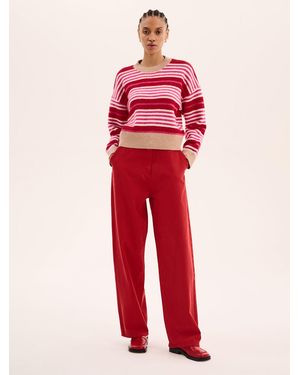OMNES Clementine Stripe Jumper - Red
