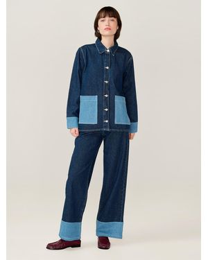 OMNES Magnus Raw Denim Jacket - Blue