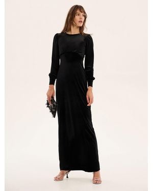 OMNES Aeryn Velvet Dress - Black