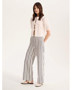 OMNES Tommy Stripe Trouser - Natural