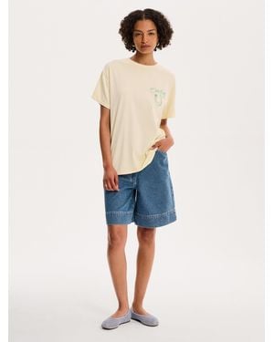 OMNES Cowboy Boyfriend T-Shirt - Blue