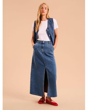 OMNES Denim Skirt - Blue