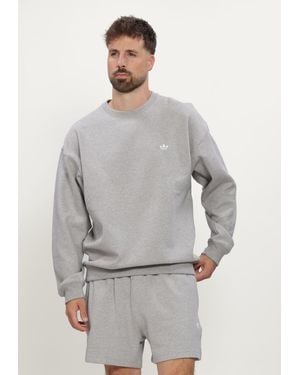 adidas Herren Pullover & Cardigans Ess Loose Crew - Grau
