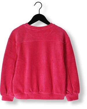 Alix Mini Pullover Knitted Velvet Jumper Mädchen - Rot
