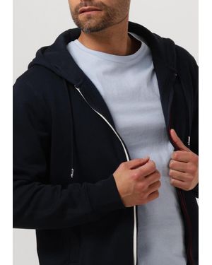 Tommy Hilfiger Strickjacke Split Global Stripe Zip Hoody - Schwarz