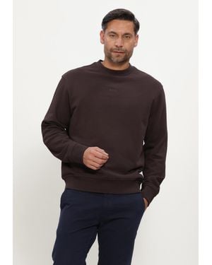BOSS Herren Pullover & Cardigans Wesmallcrew - Schwarz