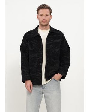 Woodbird Herren Jacken Wbblade Chenille Jacket - Schwarz