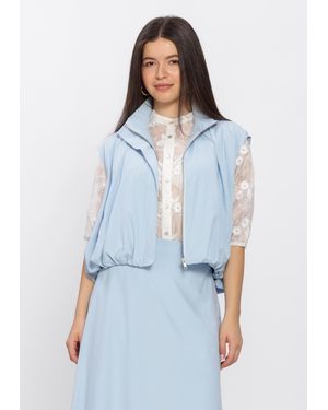 Aimée the Label Damen Blazers Lowen Waistcoat - Blau